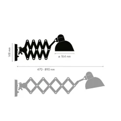 Wandleuchten^Fritz Hansen Kaiser Idell™ 6718-W Wand-/Scherenleuchte