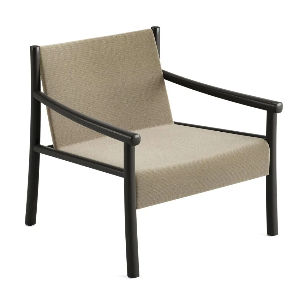 Sessel^Arper KATA Loungesessel Gestell Eiche Schwarz gebeizt