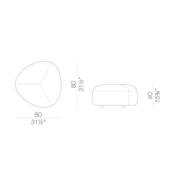 Lapalma Kipu D02 Hocker H40cm| Poufs