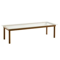 Beistelltische^HAY Kofi Couchtisch Gestell Nussbaum 140x50cm