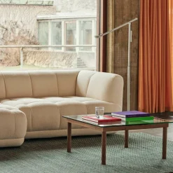 Beistelltische^HAY Kofi Couchtisch Nussbaum 80x80cm