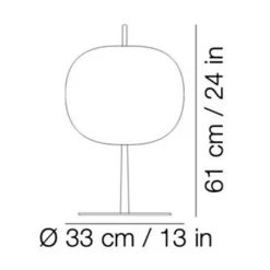 Tischleuchten|Nachttischleuchten^Kdln Kushi XL Tischleuchte H 61cm