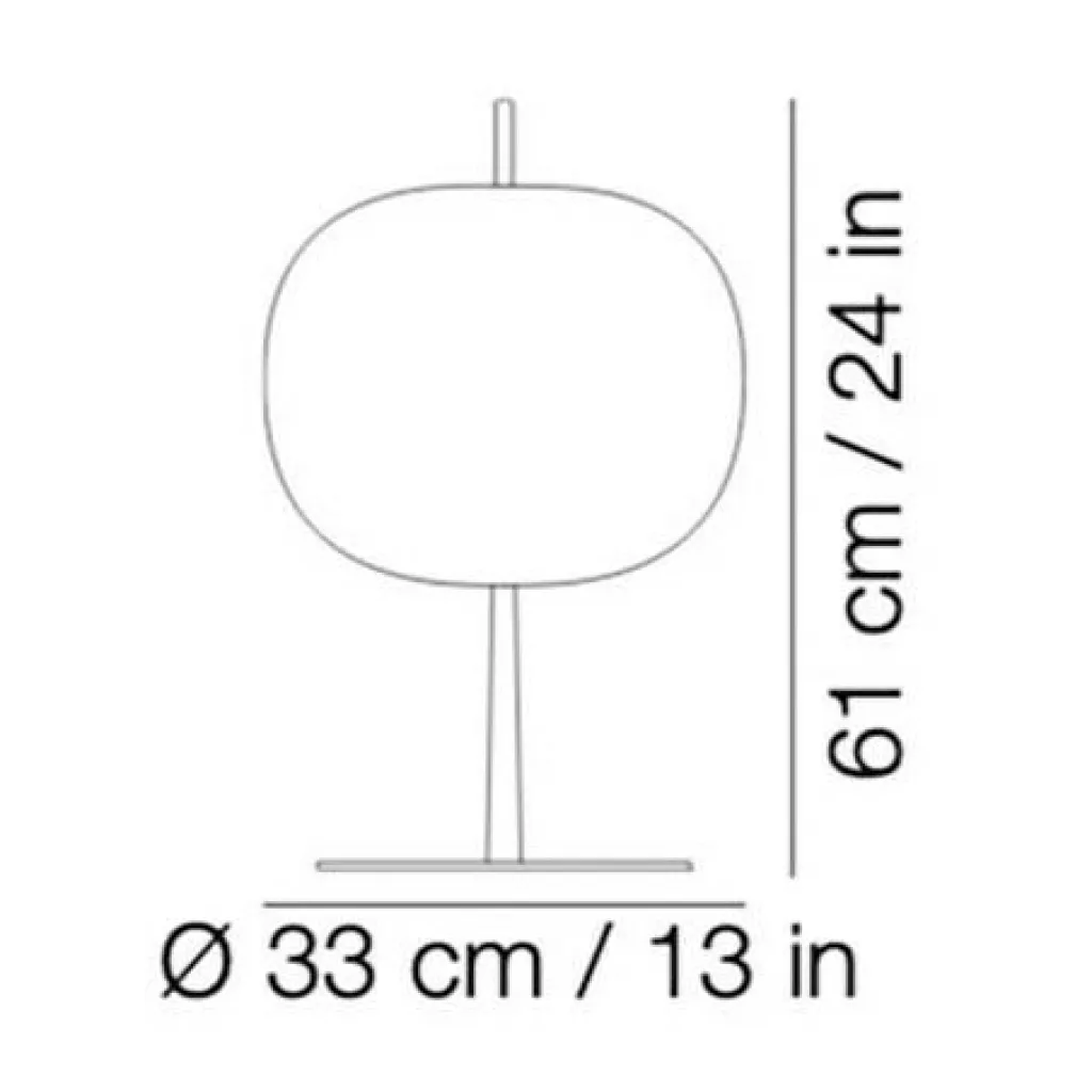Tischleuchten|Nachttischleuchten^Kdln Kushi XL Tischleuchte H 61cm