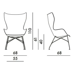Kartell K/Wood Sessel| Sessel
