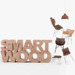 Kartell K/Wood Sessel Leder| Sessel