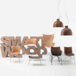Kartell K/Wood Sessel Leder| Sessel