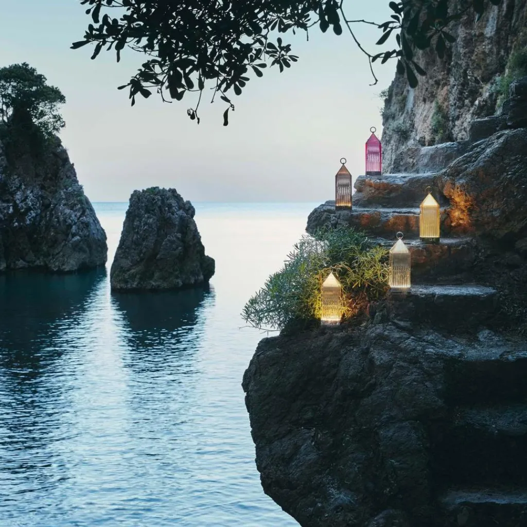 Outdoor-Akkuleuchten|Outdoor-Akkuleuchten^Kartell Lantern LED Tischleuchte mit Akku