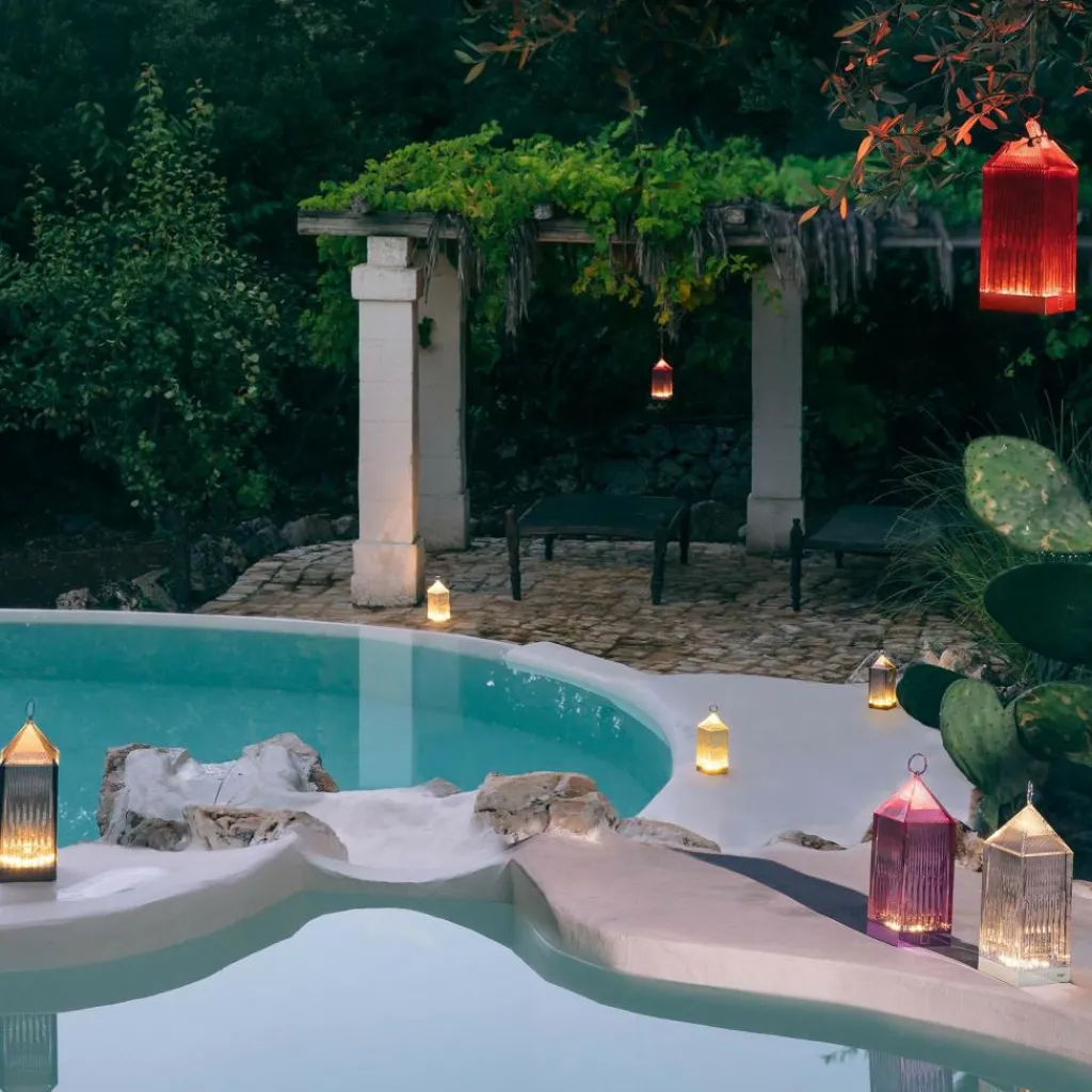 Outdoor-Akkuleuchten|Outdoor-Akkuleuchten^Kartell Lantern LED Tischleuchte mit Akku