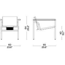 Sessel^Cassina LC1 Fauteuil dossier basculant Leder