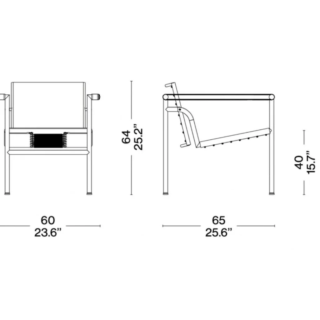 Cassina LC1 Fauteuil dossier basculant Fell| Sessel