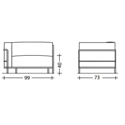 Sessel^Cassina LC3 Fauteuil Grand Confort méridienne