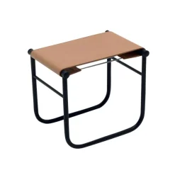 Hocker^Cassina LC9 Tabouret Leder