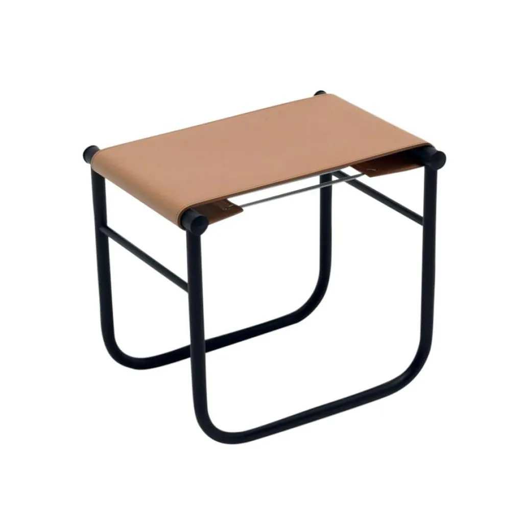 Hocker^Cassina LC9 Tabouret Leder