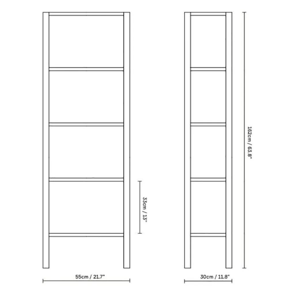 Regale^Form & Refine Leaf 0.5x5 Regal H 162cm