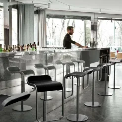 Lapalma LEM S79 Barhocker Sitzfläche Eiche 63-75cm| Barhocker