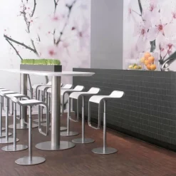 Lapalma LEM S80 Barhocker Sitzfläche Laminat 66-79cm| Barhocker