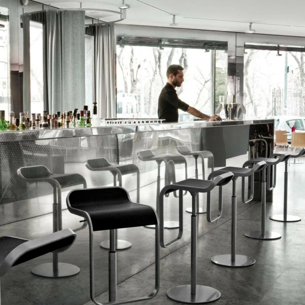 Lapalma LEM S79 Barhocker Sitzfläche Edelstahl 63-75cm| Barhocker