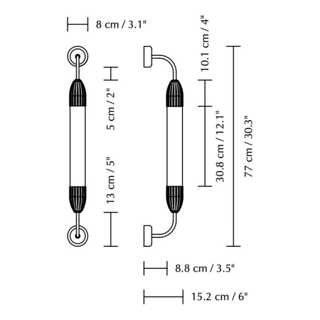Umage Lemon Squeeze Single Wandleuchte kurz| Wandleuchten