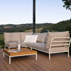 Outdoor-Sofas & Sessel^HOUE Level 2 Gartensofa rechts Gestell muted white