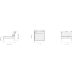 HOUE Level 2 Gartenstuhl Gestell dunkelgrau| Gartenstühle