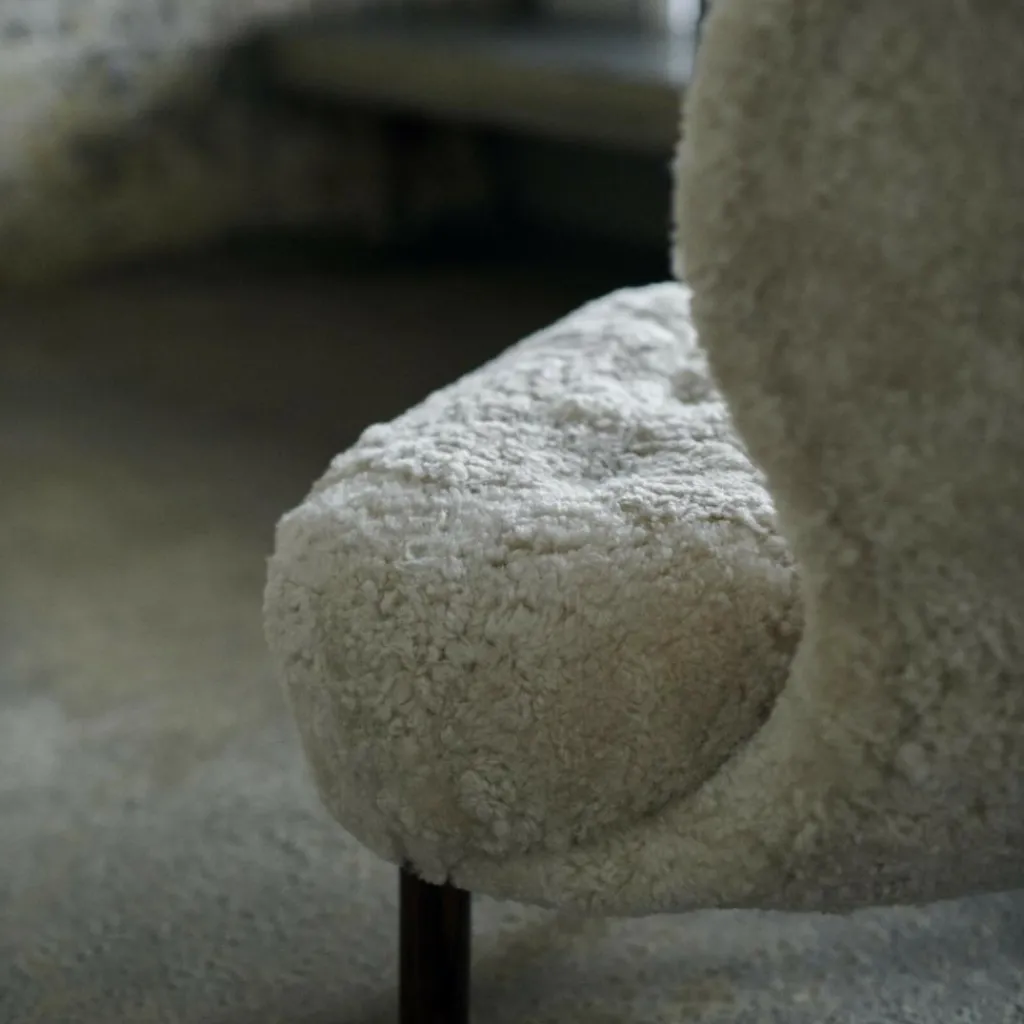 &Tradition Little Petra VB1 Loungesessel Gestell Walnuss| Sessel