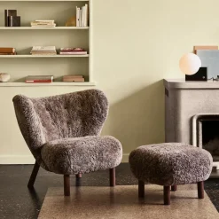 &Tradition Little Petra VB1 Loungesessel Gestell Walnuss| Sessel