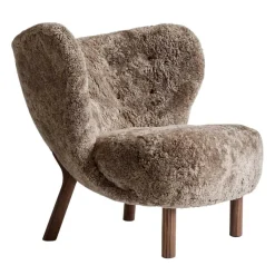 &Tradition Little Petra VB1 Loungesessel Gestell Walnuss| Sessel