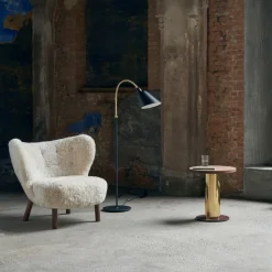 &Tradition Little Petra VB1 Loungesessel Gestell Walnuss| Sessel