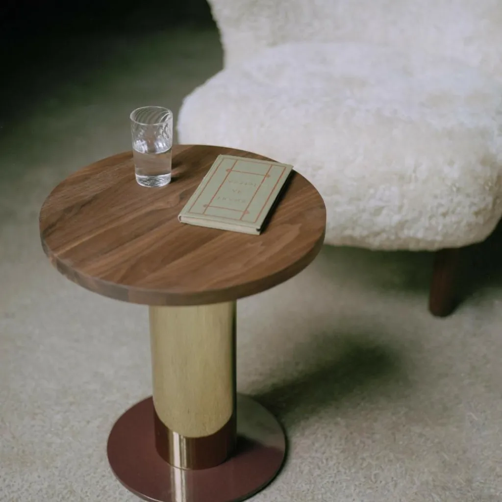 &Tradition Little Petra VB1 Loungesessel Gestell Walnuss| Sessel