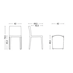 Stühle^HAY Élémentaire Stuhl 4er Set