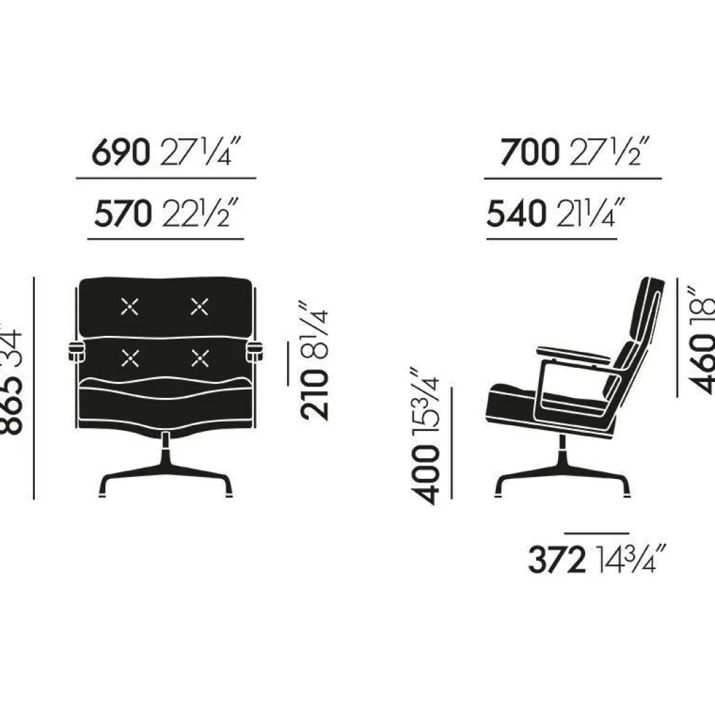 Bürostühle^Vitra Lobby Chair ES 108 Konferenzstuhl