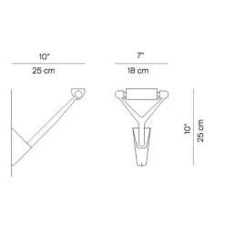 Luceplan Lola D15 Parete Wandleuchte| Wandleuchten