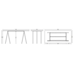 Tische|Esstische^HAY Loop Stand Tisch Laminat