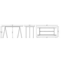Tische|Esstische^HAY Loop Stand Tisch Laminat