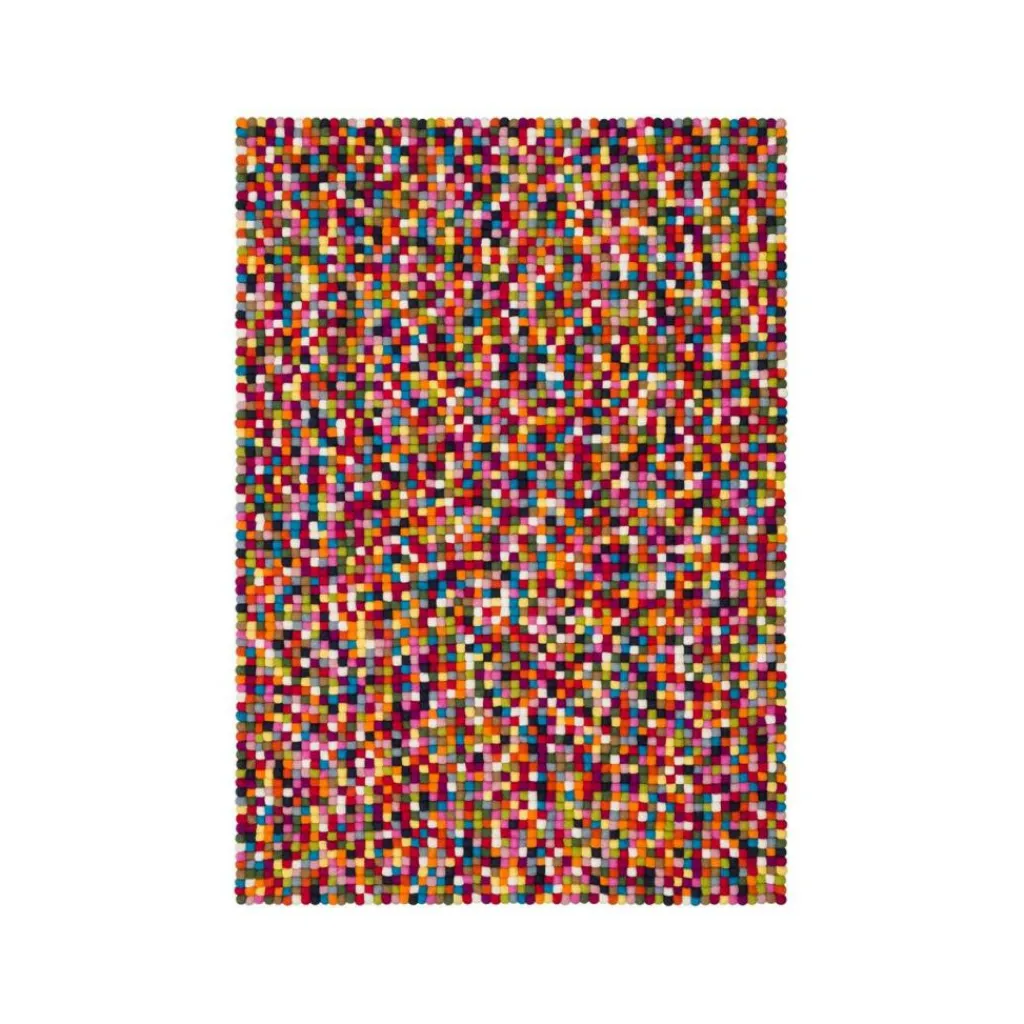 Teppiche^myfelt Lotte Filzkugelteppich rechteckig