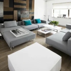 Sofas^Softline Lotus 2-Sitzer Sofa mit Ottomane