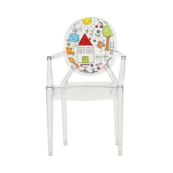 Kartell Lou Lou Ghost Kinderstuhl mit Motiv|Kinder Kinderstühle|Stühle