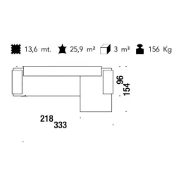 Sofas^Moroso Lowland Loungesofa 333x73x154cm