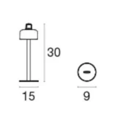 Emu Luciole LED Tischleuchte mit Akku| Outdoor-Akkuleuchten|Outdoor-Akkuleuchten