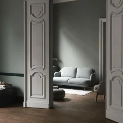 Sofas^Fritz Hansen Lune™ JH200 2-Sitzer Sofa Füße Eiche