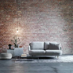 Sofas^Fritz Hansen Lune™ JH200 2-Sitzer Sofa Füße Eiche