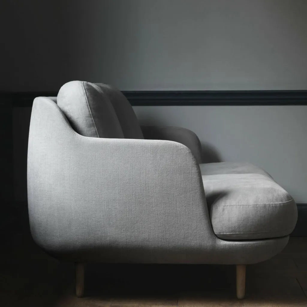 Sofas^Fritz Hansen Lune™ JH200 2-Sitzer Sofa Füße Eiche