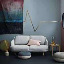 Sofas^Fritz Hansen Lune™ JH200 2-Sitzer Sofa Füße Eiche