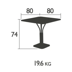Fermob Luxembourg Gartentisch 80x80x74cm| Gartentische