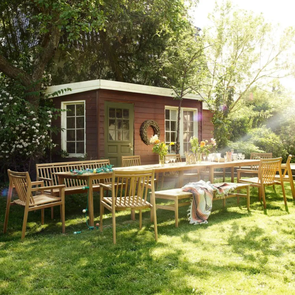 FDB Møbler M10 Sammen Gartenbank 3-Sitzer| Gartenbänke