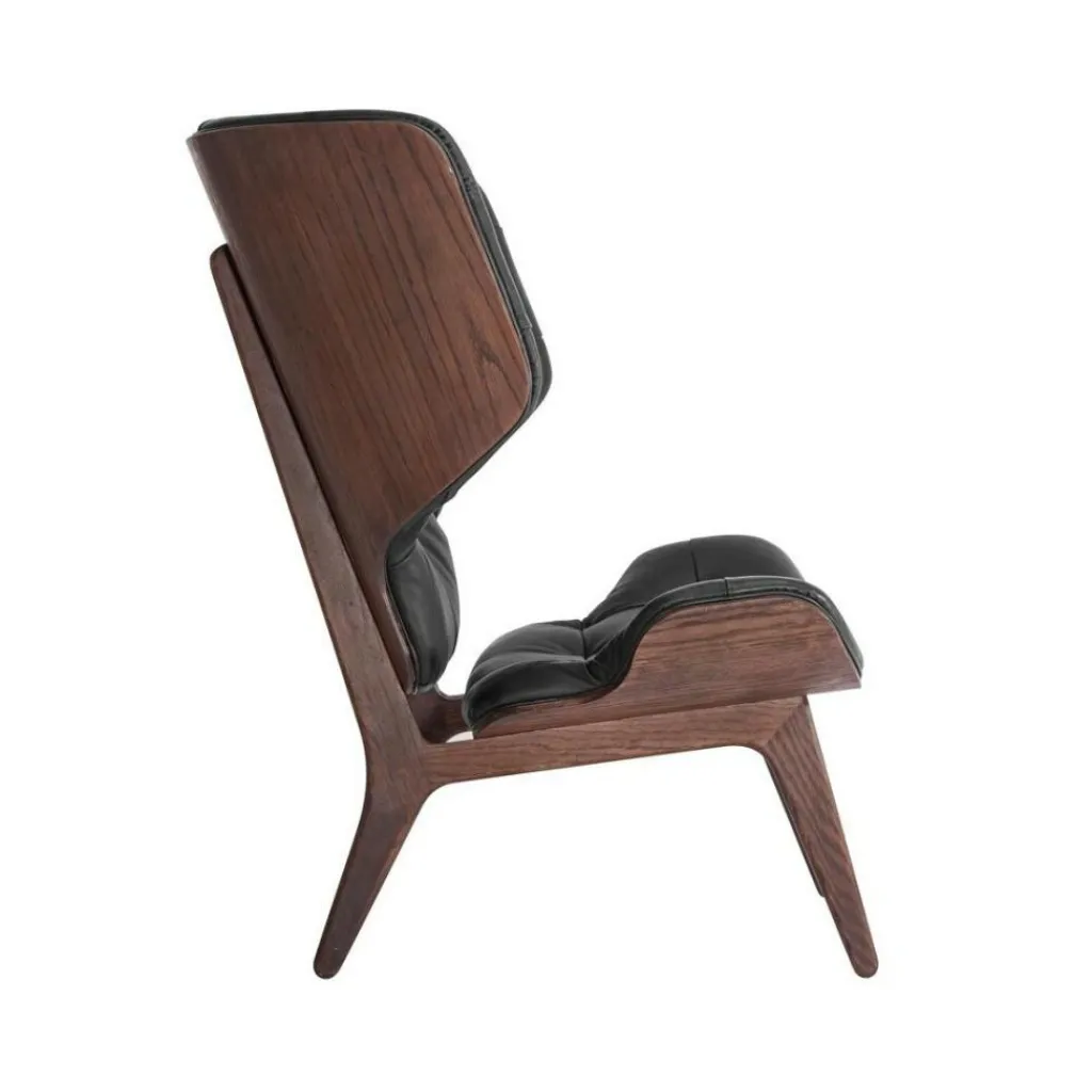 NORR 11 Mammoth Sessel Leder Gestell dunkel gebeizte Eiche| Sessel