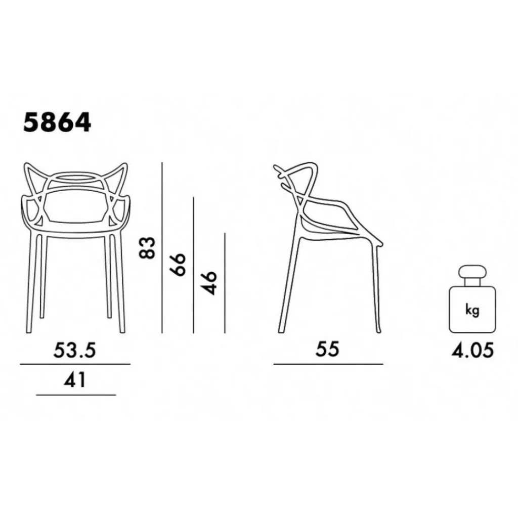 Kartell Masters Metallic Armlehnstuhl| Stühle