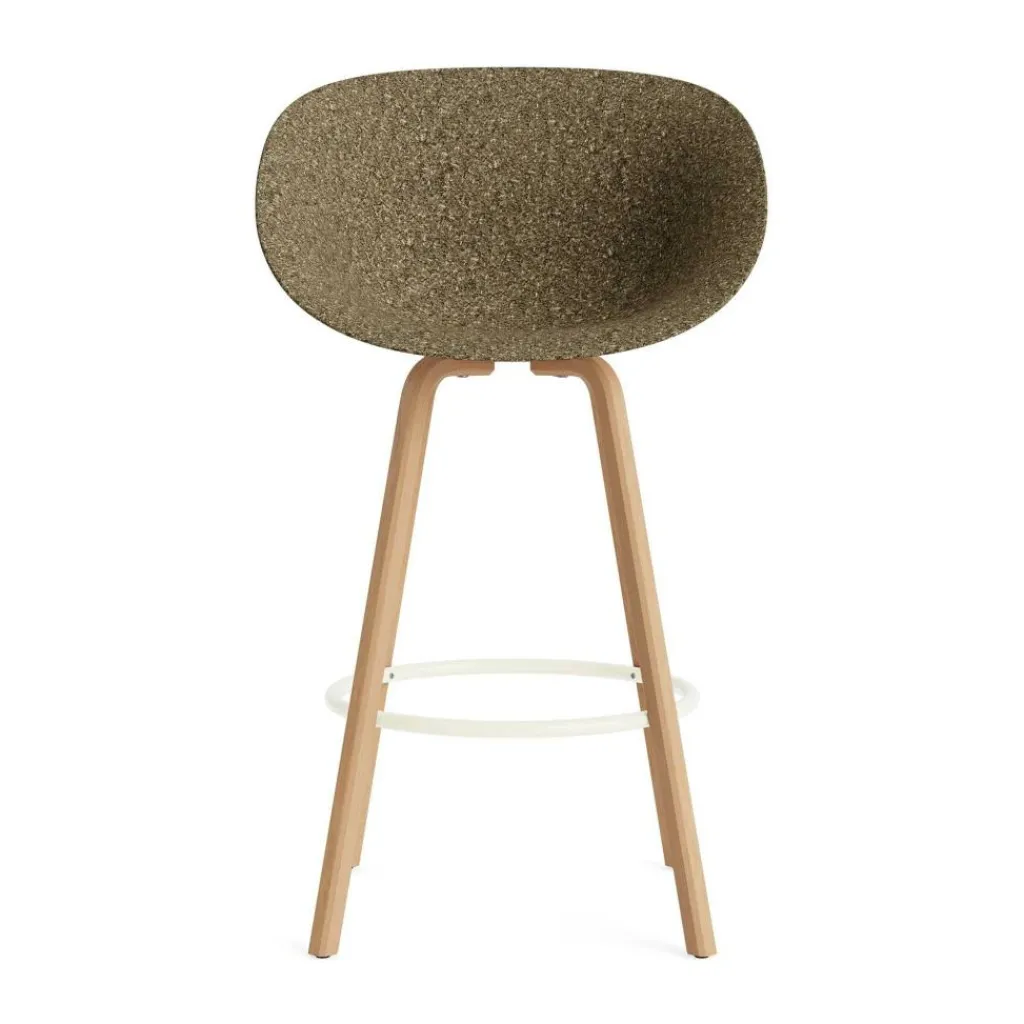 Barhocker^Normann Copenhagen Mat Barstuhl mit Armlehnen 75cm