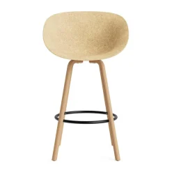 Barhocker^Normann Copenhagen Mat Barstuhl mit Armlehnen 75cm