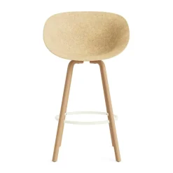 Barhocker^Normann Copenhagen Mat Barstuhl mit Armlehnen 75cm